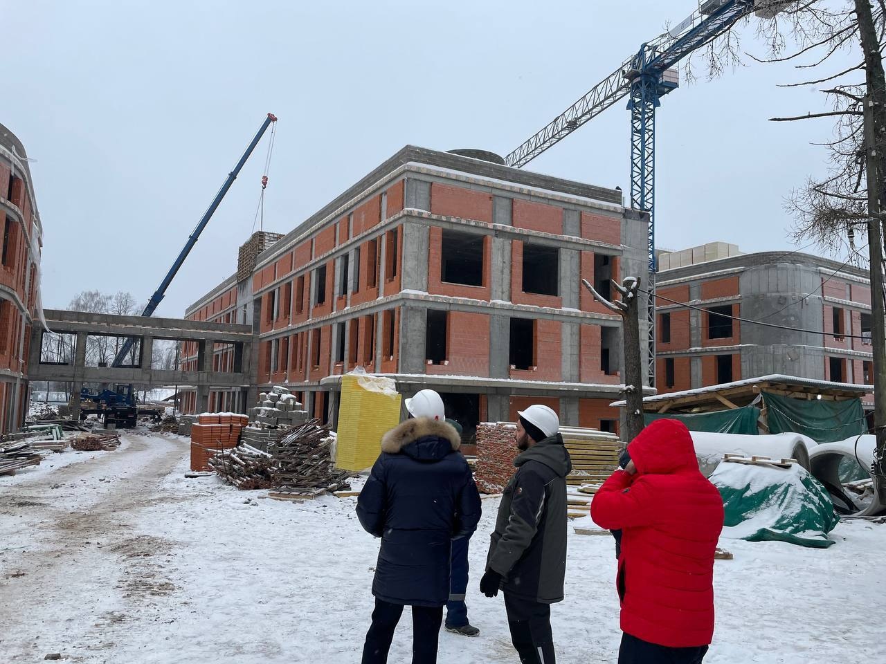 новая школа хотьково. новая больница в хотьково. строительство. строительство больничного комплекса. новая больница в хотьково.